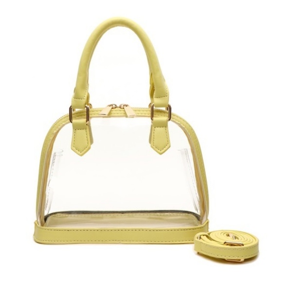 yellow clear stadium purse transparent crossbody - Picture 2 of 4